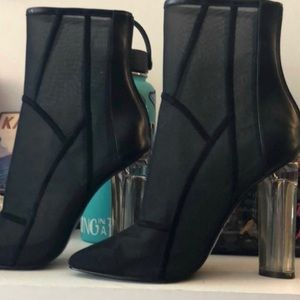 Lf stores clear heel boots
